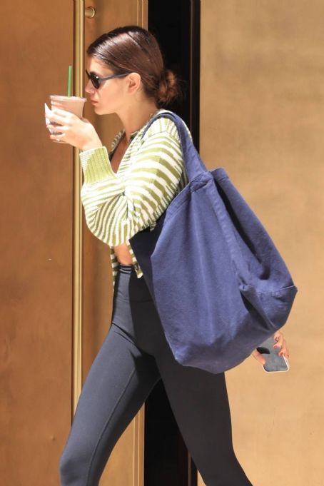 Kaia Gerber – Seen after Pilates session in Los Angeles