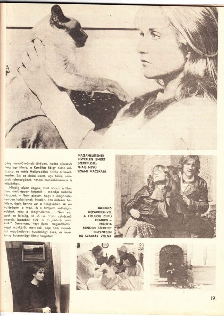 Isabelle Huppert - Rakéta Regényújság Magazine Pictorial [Hungary] (6 January 1981)