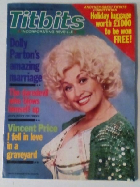 Dolly Parton, Titbits Magazine 25 April 1981 Cover Photo - United Kingdom