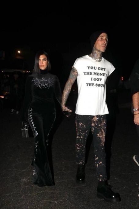 Kourtney Kardashian – With Travis Barker exit their son Landon Barker during his birthday concert