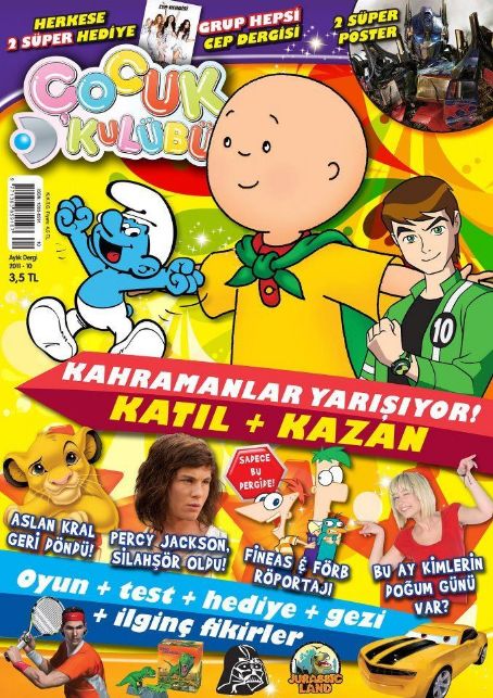 Percy Jackson (ice hockey) - Kanal D Cocuk Kulubu Magazine Cover [Turkey] (October 2011)