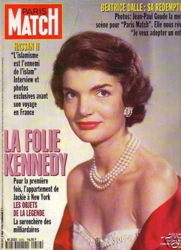 Jacqueline Kennedy, Paris Match Magazine 09 May 1996 Cover Photo - France