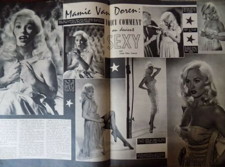 Mamie Van Doren - Cine Revue Magazine Pictorial [France] (21 September 1956)