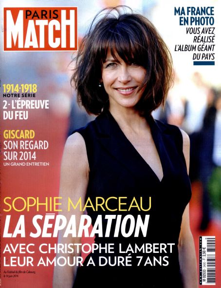Sophie Marceau, Paris Match Magazine 17 July 2014 Cover Photo - France