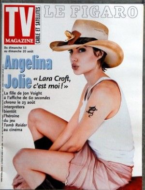 Angelina Jolie - TV Magazine Cover [France] (13 August 2000)