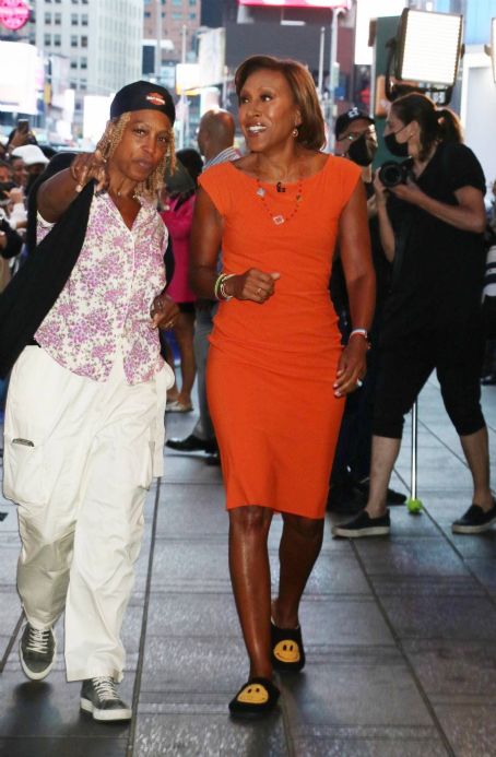 Robin Roberts – Seen on the set of Good Morning America in New York