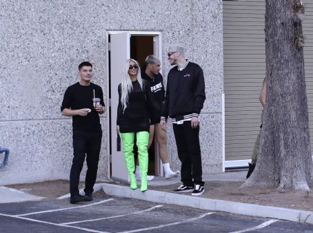Kim Kardashian – With Pete Davidson after SKIMS photo shoot in Los Angeles
