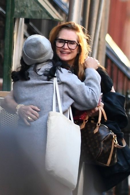 Brooke Shields – With Sal Vulcano seen filming at the Carmine’s Pizzeria in Brooklyn