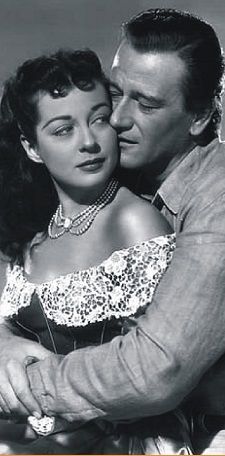 Gail Russell and John Wayne