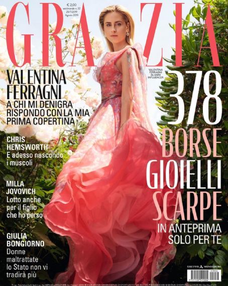 Valentina Ferragni, Grazia Magazine 25 July 2019 Cover Photo - Italy