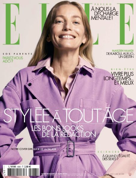 Lucie De La Falaise, Elle Magazine 21 March 2024 Cover Photo - France