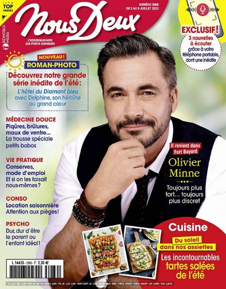 Olivier Minne, Nous Deux Magazine 03 July 2023 Cover Photo - France