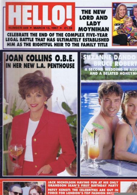 Joan Collins Magazine Cover Photos - List of magazine covers featuring ...