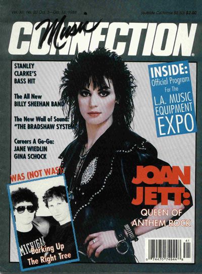 Joan Jett, Music Connection Magazine 03 October 1988 Cover Photo ...