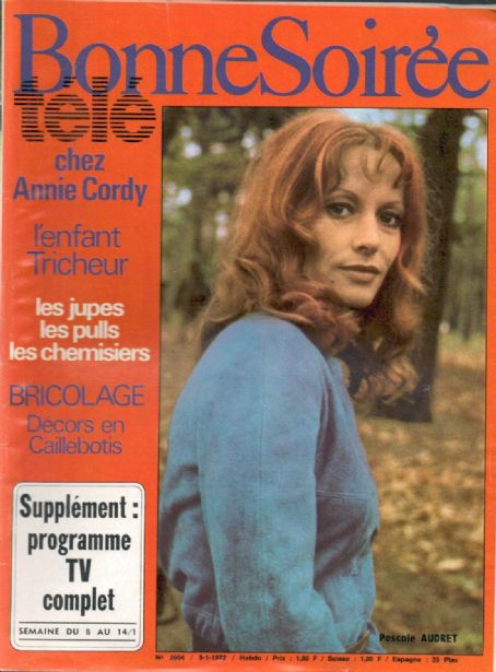 Pascale Audret Bonne Soiree Tele Magazine 09 January 1972 Cover Photo France 