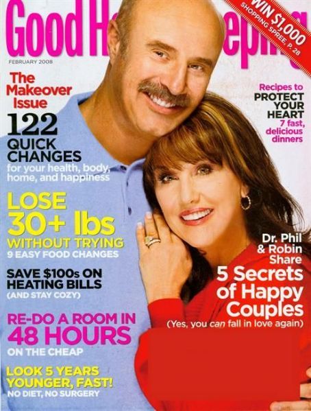 Phil Mcgraw Robin Good Housekeeping Magazine February 2008 Dr Phil Mcgraw Good Housekeeping Magazine United States February 2008