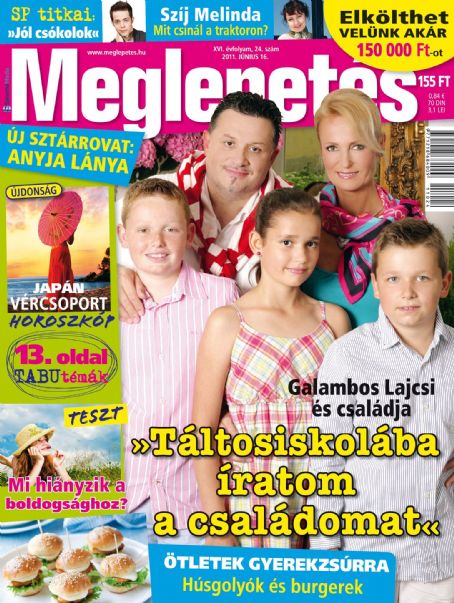 Lajos Galambos Boglarka Galambos Boglarka Galambos And Lajos Galambos Meglepetes Magazine 16 June 2011 Cover Photo Hungary