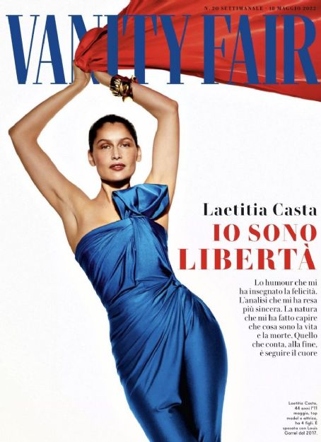 Laetitia Casta, Vanity Fair Magazine 18 May 2022 Cover Photo - Italy