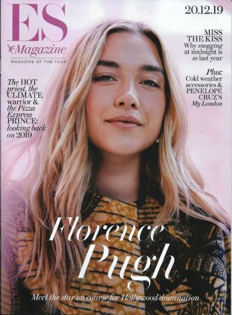 Florence Pugh, Evening Standard Magazine 20 December 2019 Cover Photo