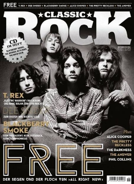 Paul Rodgers, Free, Simon Kirke, Andy Fraser, Paul Kossoff, Classic ...