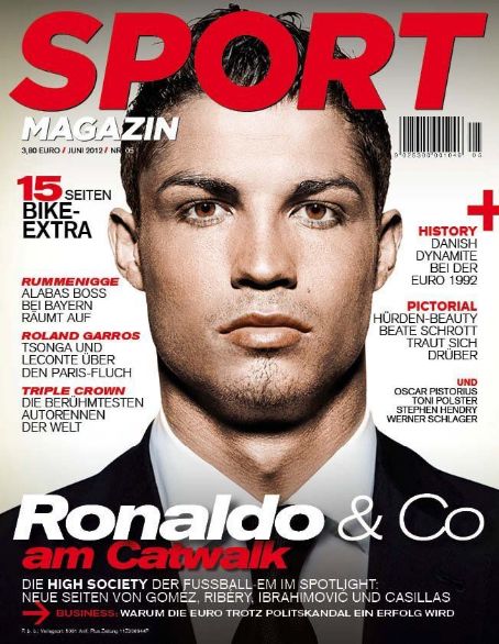 Cristiano Ronaldo, Sportmagazine Magazine June 2012 Cover Photo - Austria