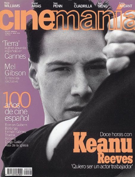 Keanu Reeves - Cinemanía Magazine Cover [Spain] (May 1996)