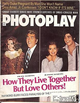 Dean Martin, Photoplay Magazine February 1971 Cover Photo - United States