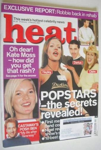 Popstars - Heat Magazine Cover [United Kingdom] (27 January 2001)