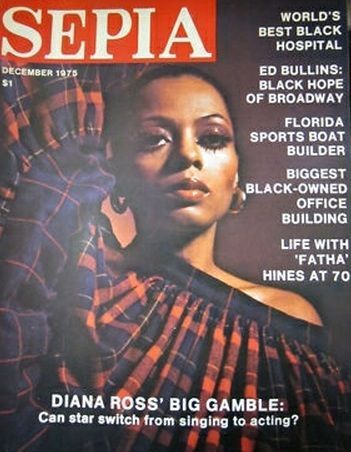 Diana Ross, Sepia Magazine December 1975 Cover Photo - United States