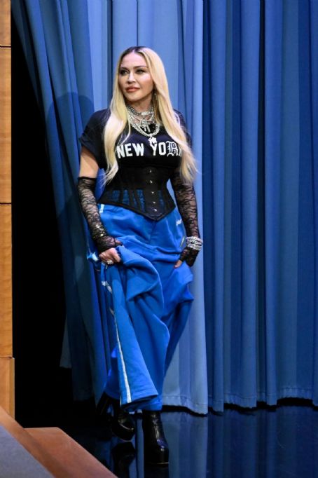 Madonna at Tonight Show Starring Jimmy Fallon in New York