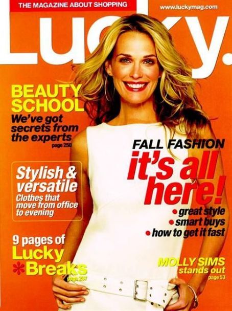 Molly Sims, Lucky Magazine September 2003 Cover Photo - United States