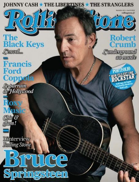 Bruce Springsteen, Rolling Stone Magazine April 2012 Cover Photo - France