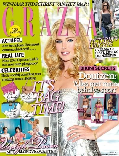 Doutzen Kroes, Grazia Magazine 03 April 2012 Cover Photo - Netherlands