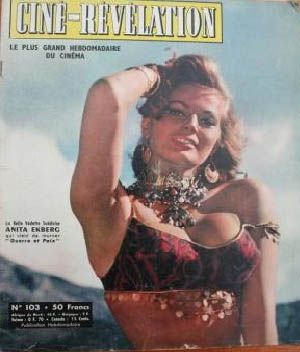 Anita Ekberg - Cine Revelation Magazine [France] (22 March 1956)