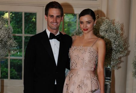 Evan Spiegel and Miranda Kerr
