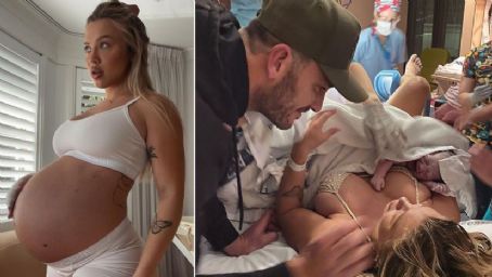 Tammy Hembrow gives birth to baby girl with fiancé Matt Poole