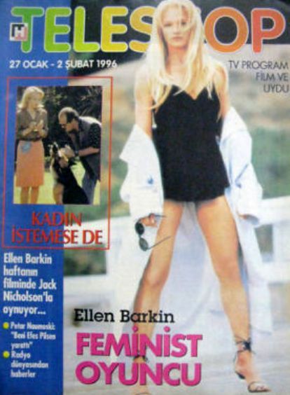 Ellen Barkin - Teleskop Magazine Cover [Turkey] (September 1996)