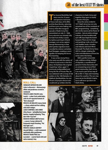 Dad's Army - Yours Retro - 50 Greatest Cult TV Magazine Pictorial [United Kingdom] (July 2023)