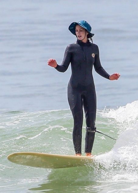 Leighton Meester – Seen on a surf session in Malibu