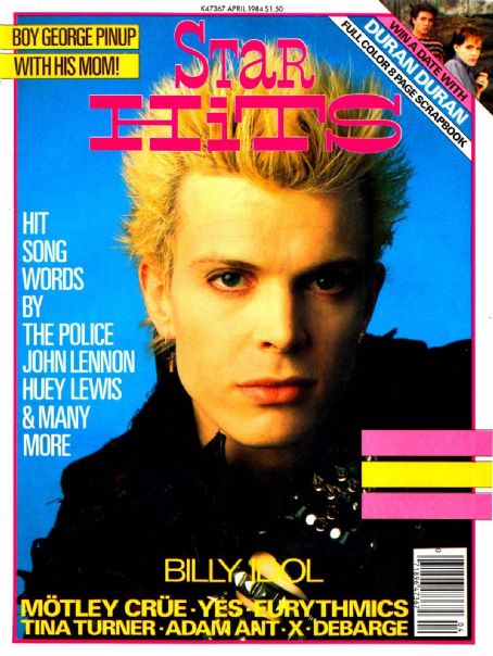 Billy Idol Magazine Cover Photos - List of magazine covers featuring ...