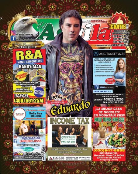 Eduardo Yáñez - El Aguila Magazine Cover [United States] (1 November 2017)