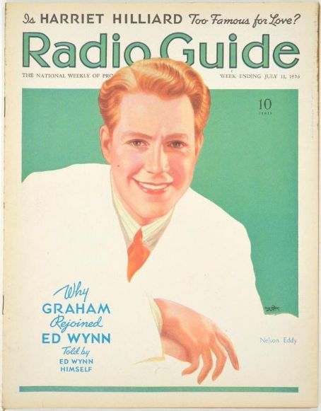 Nelson Eddy - Movie-radio Guide Magazine Cover [United States] (11 July 1936)