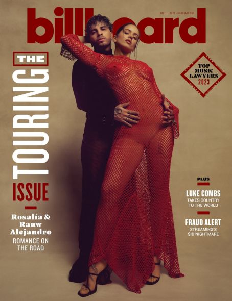 Rauw Alejandro and Rosalía - Billboard Magazine Cover [United States] (1 April 2023)