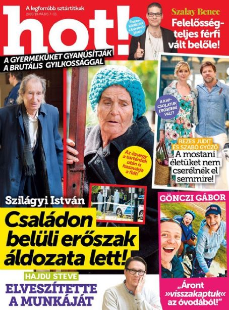 István Szilágyi and Jolán Humenyánszky - HOT! Magazine Cover [Hungary] (7 May 2020)
