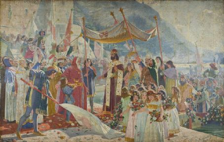 The arrival of Emperor Dušan in Dubrovnik