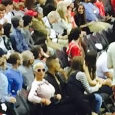 Amber Rose Supporting New Boyfriend James Harden at the Houston Rockets Vs the Portland Trail Blazers at the Toyota Center in Houston, Texas - February 8, 2015