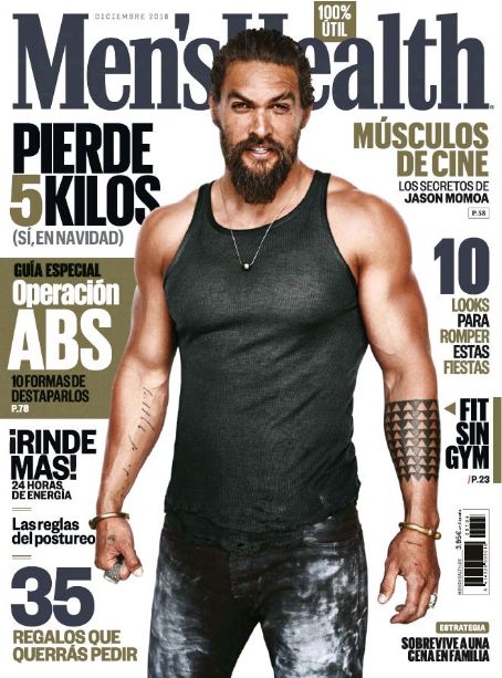 Jason Momoa - Men's Health Magazine Cover [Spain] (December 2018)