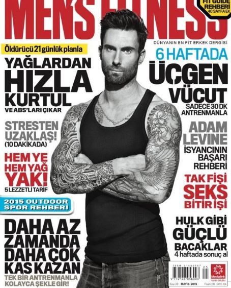 Adam Levine - Men's Fitness Magazine Cover [Turkey] (May 2015)