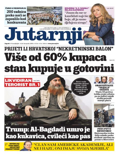 Ivan Đikić, Abu Bakr Al-Baghdadi, Zeljka Klemencic, Jutarnji List ...