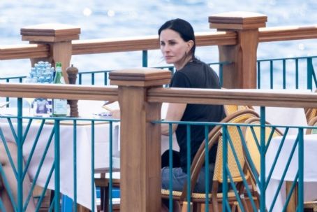 Courteney Cox – With her boyfriend Johnny McDaid spotted in Nerano